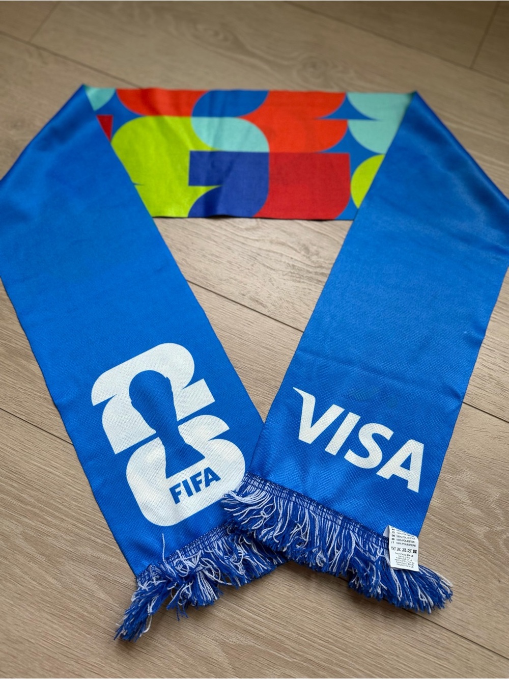 FIFA World Cup 2026 Official Scarf Blue Multicolor NEW